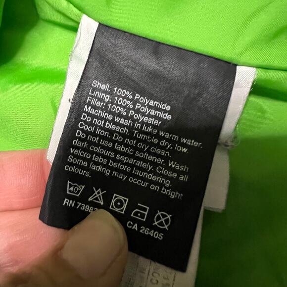 Helly Hansen Coat Womens Small Ski Jacket Lime Green RECCO Insulated Stretch - Picture 14 of 14